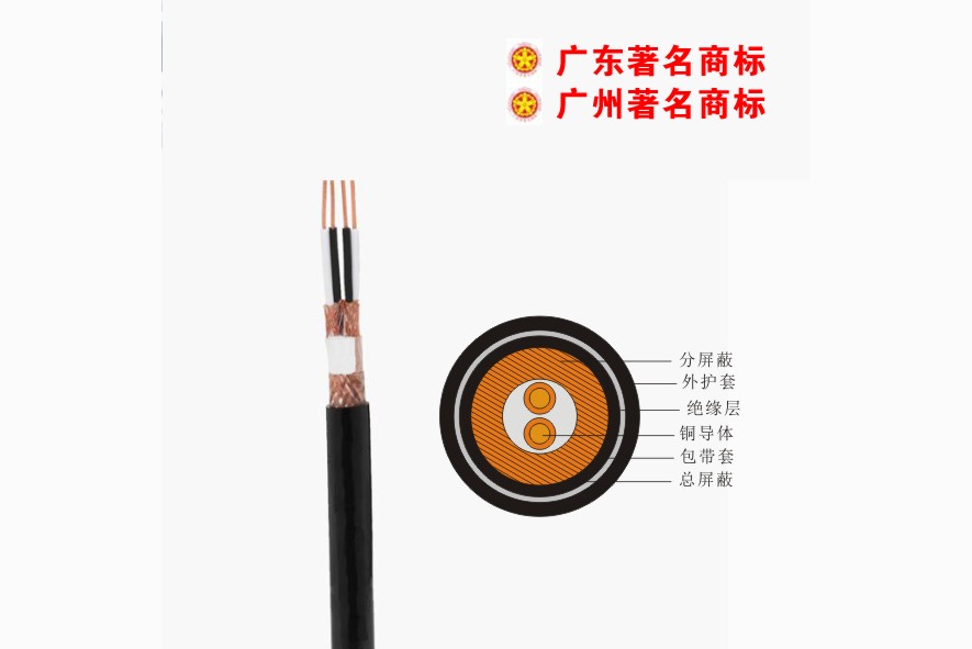 DJYPVP-300/500V聚乙烯绝缘对绞铜线编织分屏蔽及总屏蔽聚氯乙烯护套计算机屏蔽电缆